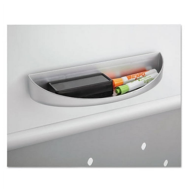 Rumba Whiteboard Screen Accessories, Eraser Tray, 12.25 x 3.5 x 2.25, Magnetic Mount, Silver Rumba Whiteboard Screen Accessories, Eraser Tray, 12.25 x 3.5 x 2.25, Magnetic Mount, Silver
