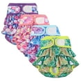 Rumbeast 4Pcs Dog Diaper Female, Washable Dog Period Diapers Cover