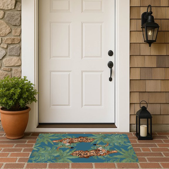 Rumble In the Jungle Outdoor Doormat