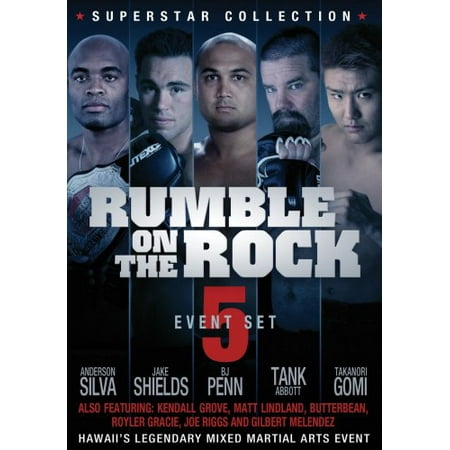 Rumble on the Rock - The Superstar Collection (5 Event Set) [DVD] NEW