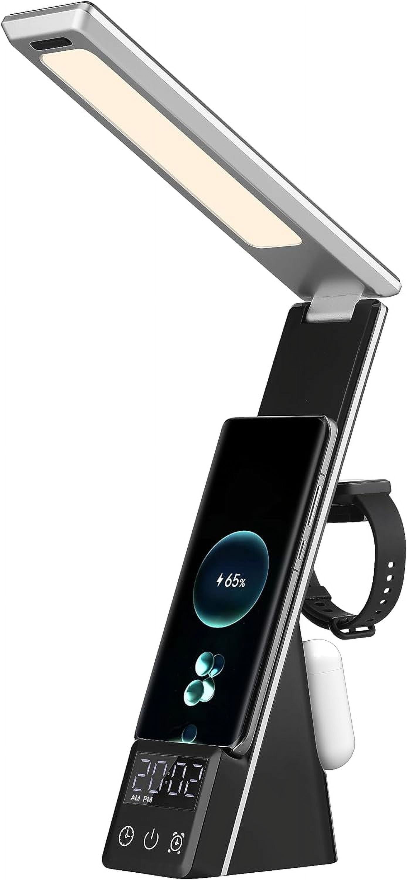 Rumi Lighting Folding LED Touch Lamp with USB Charging Port, Wireless