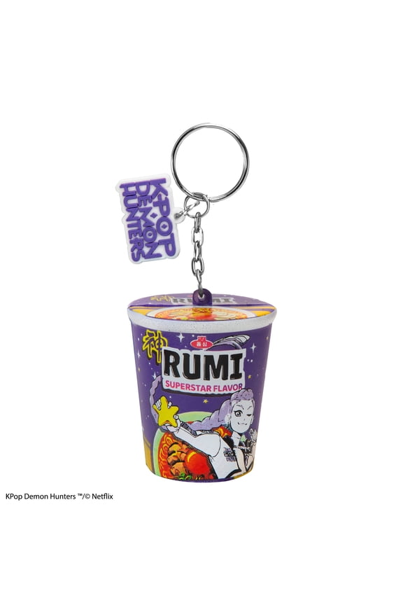 Rumi Mini Instant Noodle Bucket Keychain – Cartoon Food Series Bag Decoration, Cute Purse Charm, Funny Gift for Women & Girls