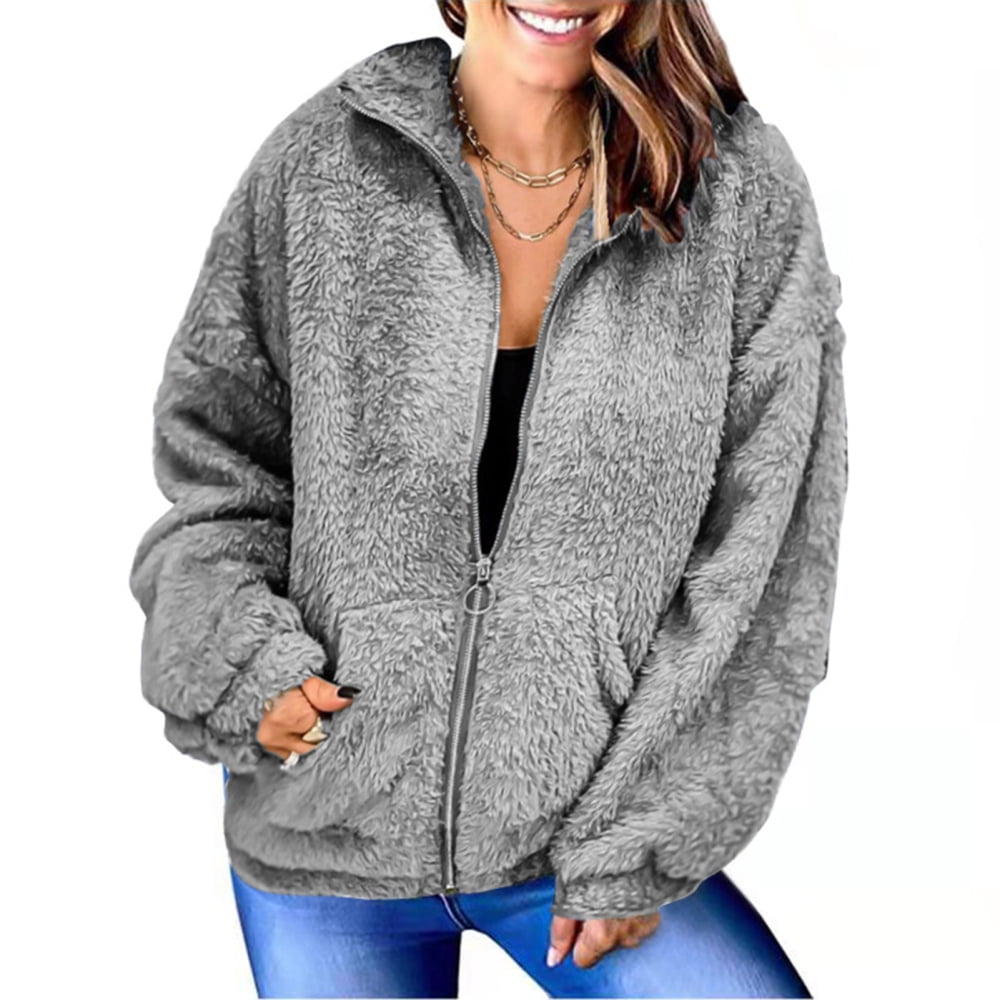 Women's double outlet sided fleece pullover