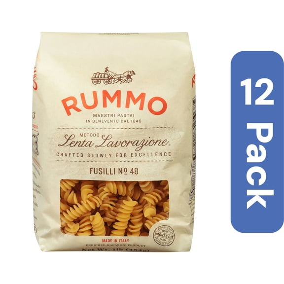 Rummo Fusilli Pasta 1 lb (Pack Of 12)