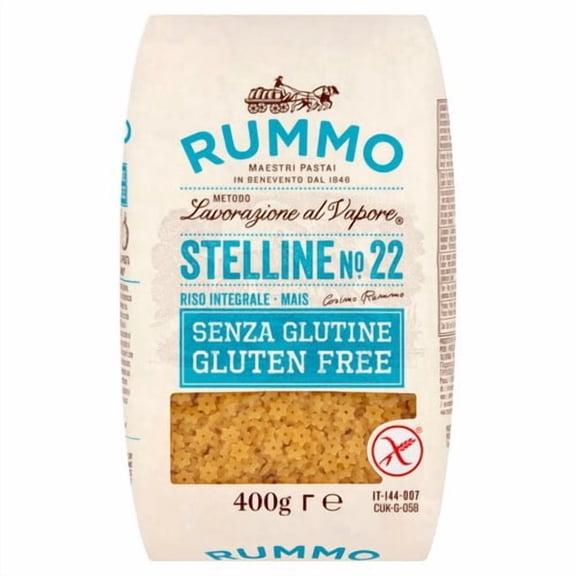 Rummo Gluten Free Stelline Soup Pasta No.22 400g, British Import (Pack of 3)