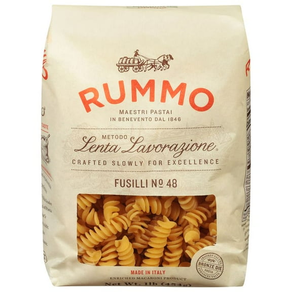 Pack of 12, Rummo Lenta Lavorazione Fusilli No 48 Pasta, 1 lb