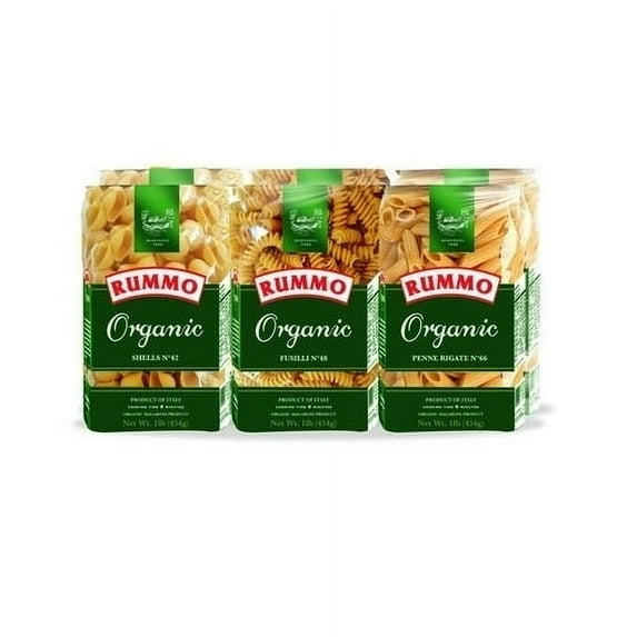 Rummo Organic Short Range Pasta 1 Pound (Pack of 6)