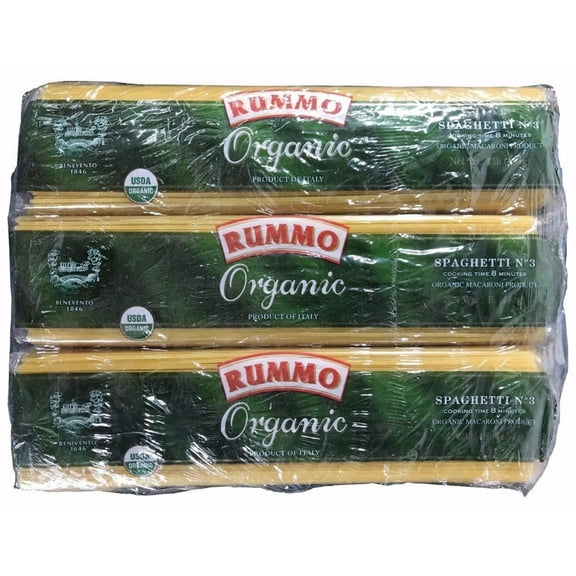 Rummo Organic Spaghetti Macaroni 1 Pound (Pack of 8)