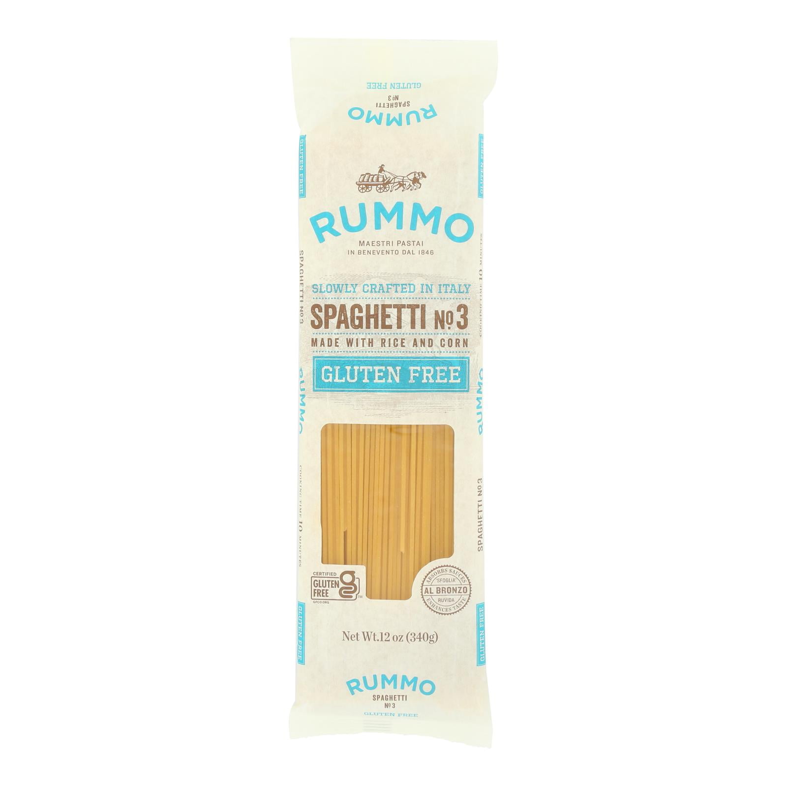 Rummo Pasta, Gluten Free Spaghetti No. 3, 12oz (340g)