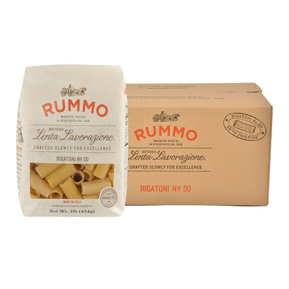 Rummo Pasta, Rigatoni No. 50, 1lb (454g)