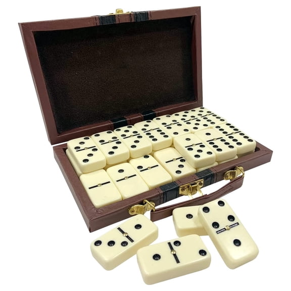 Rummy Cube Game,6-Player Edition includes Wooden Trays,160 Large Tiles and Travel Case.Ideal as Family Board Game for Adults.