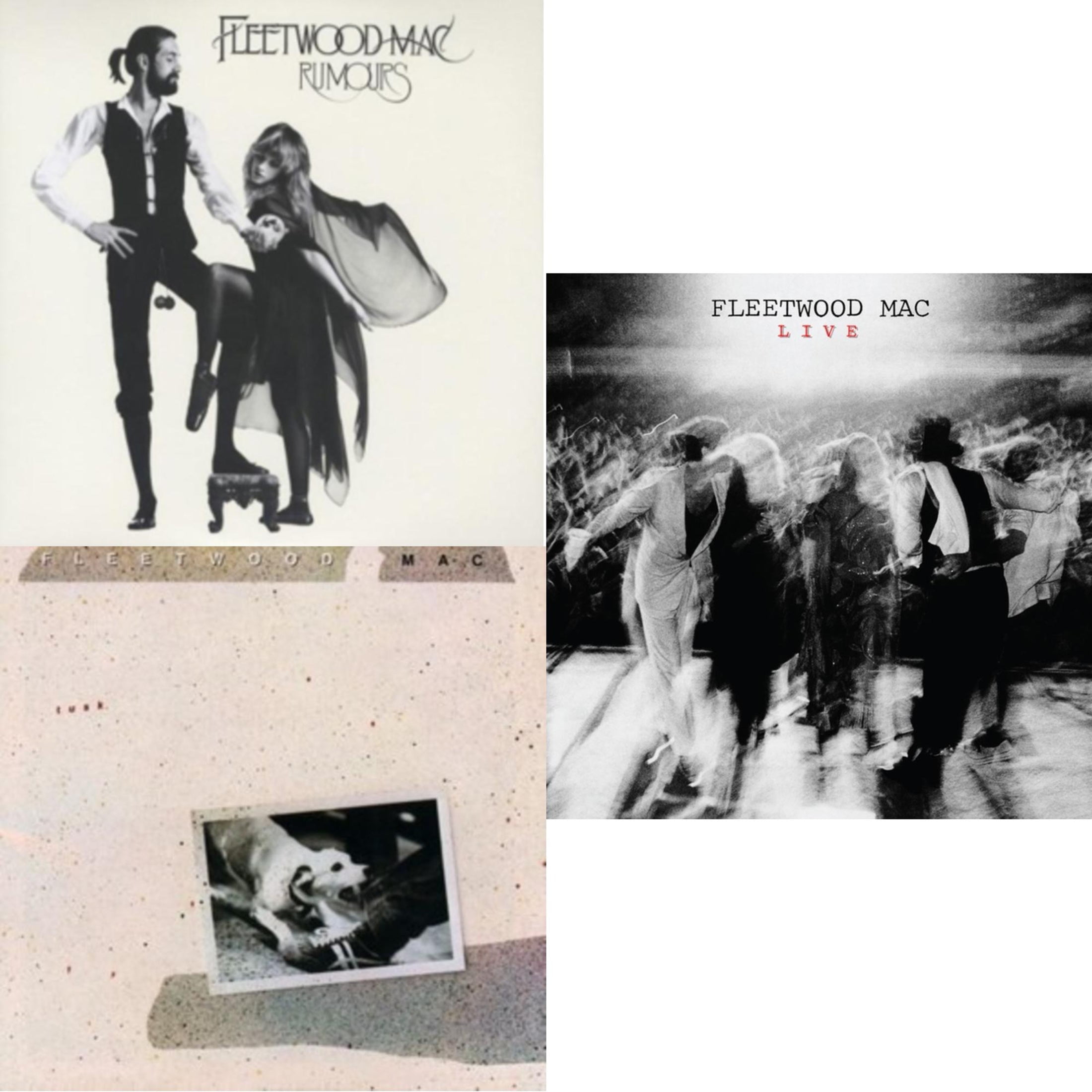 Rumours (2LP/45RPM/Deluxe) & Tusk (2LP) & Fleetwood Mac Live (Super ...