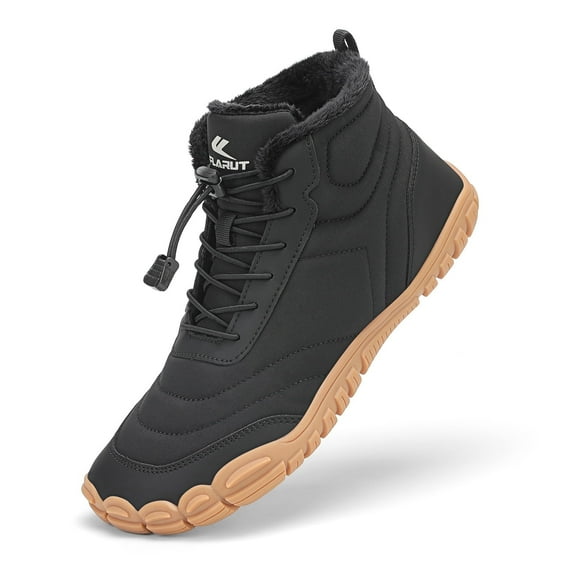 Rumpra Barefoot Snow Boots - Waterproof Winter Shoes with Fur Lining | Wide Toe Box & Zero Drop for Men & Women