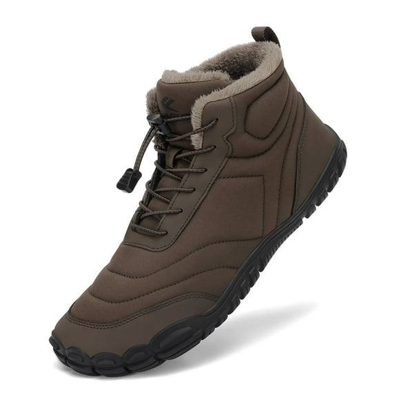 Rumpra Barefoot Snow Boots - Waterproof Winter Shoes with Fur Lining | Wide Toe Box & Zero Drop for Men & Women