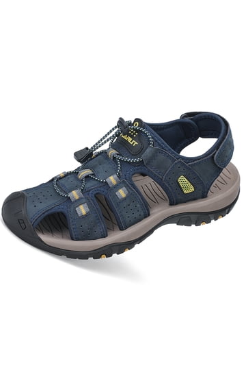 Men\'s Blue Closed Toe Outdoor Beach Hiking Rubber Waterproof Sport Sandals Amazon.com | CAMELSPORTS Men main image 3