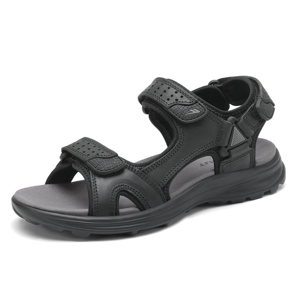 Rumpra Men's Hiking Sandals, Casual Wear Open Toe Water Shoes, Sport Sandals with Adjustable Straps, for Outdoor Beach Walking