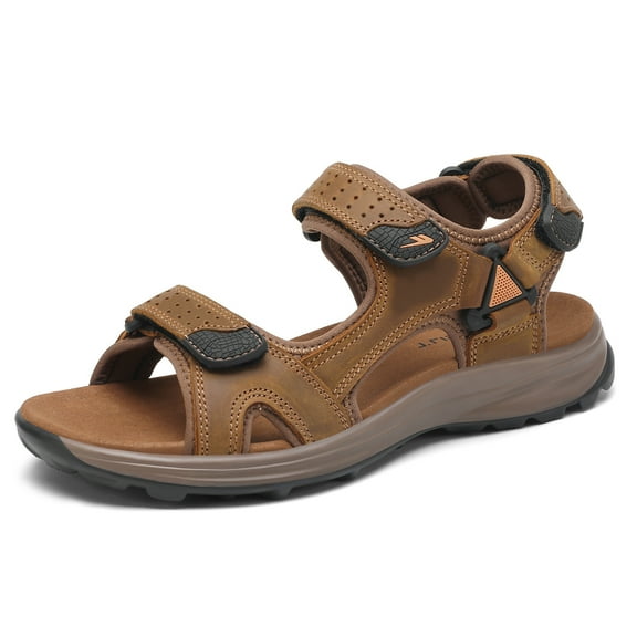 Rumpra Men's Quick-Dry Sport Sandals - Outdoor Hiking Water Shoes with Adjustable Straps, Lightweight Open-Toe Beach Sandals for Men, Swimming, Walking, Camping & Summer Adventures