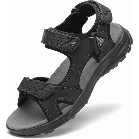 Rumpra Men's Quick-Dry Water Sandals - Lightweight Athletic Sandals with Adjustable Straps for Beach, Swimming, Hiking and Outdoor Activities