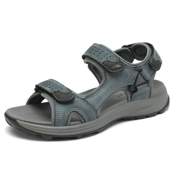 Rumpra Men's Quick-Dry Water Sandals - Lightweight Athletic Sandals with Adjustable Straps for Beach, Swimming, Hiking and Outdoor Activities