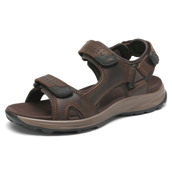 Rumpra Men's Quick-Dry Water Sandals - Lightweight Athletic Sandals with Adjustable Straps for Beach, Swimming, Hiking and Outdoor Activities
