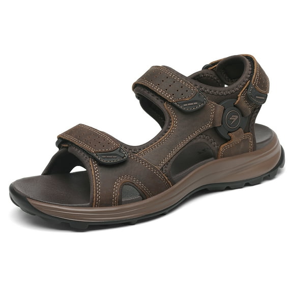 Rumpra Men's Sporty Outdoor Sandal Open Toe Hiking Outdoor Shoe Non-slip Beach Athletic Sandal