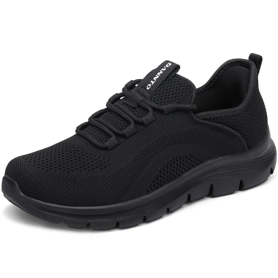 Rumpra Women Step-In Slip On Walking Sneakers, Hands-Free No-Bend Design, Breathable Knit Lightweight Shoes, Cushioned EVA Non-Slip Outsole for Work & Daily Wear