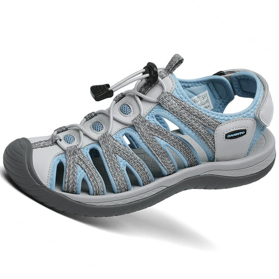 Rumpra Women's Closed Toe Sandals Water Shoes Hiking Sandals for Beach Activities