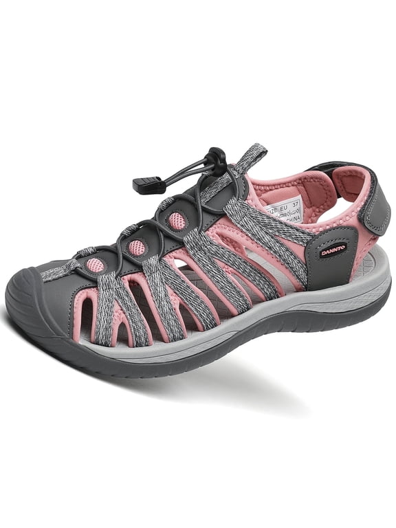 Women's Closed Toe Sandals Water Shoes Hiking Sandals for Beach Activities
