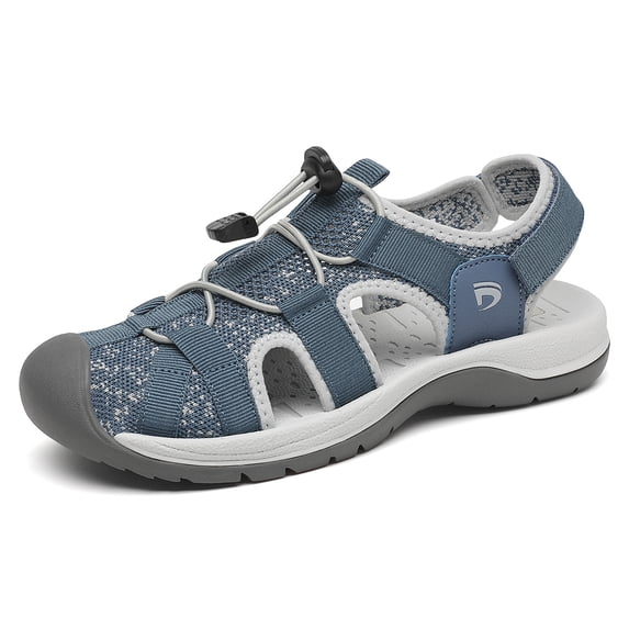 Rumpra Women’s Hiking Sandals Closed Toe Quick Dry Athletic Water Shoes Beach Sport Mesh Walking Sandals