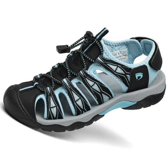 Rumpra Women's Sport Hiking Sandals Closed Toe Summer Outdoor Athletic Walking Sandal Adventure Lightweight Comfortable Beach Sandals Water Shoes