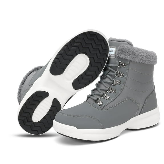 Rumpra Women's Water Resistant Winter Snow Boots Lightweight Warm Faux Fur Lined Booties