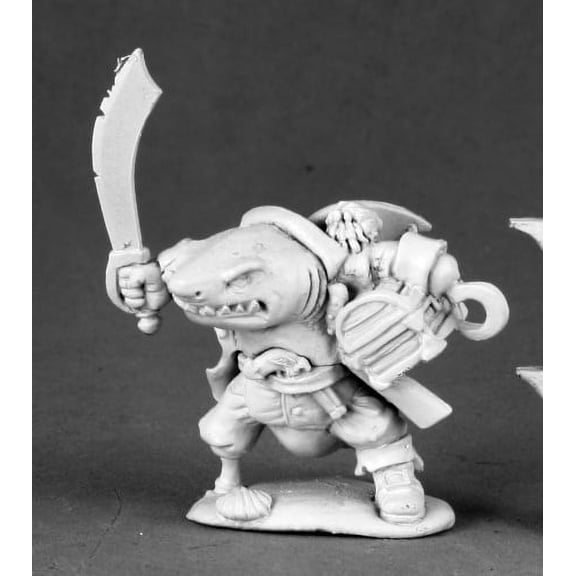 Rumscratch Dwarf Wereshark Miniature 25mm Heroic Scale Dark Heaven Legends Reaper Miniatures