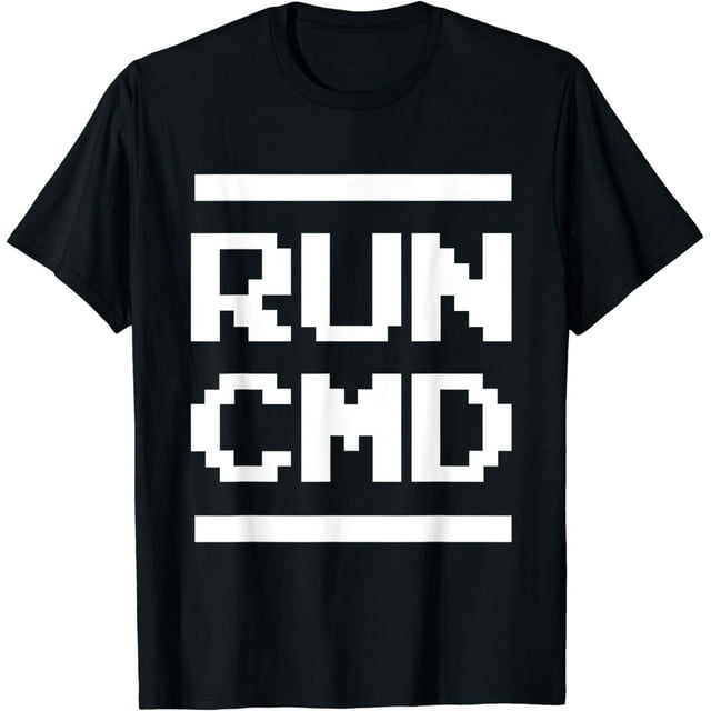 Run cmd funny command prompt computer programmer t shirt walmart