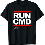 Run CMD T-Shirt for Programmers and Admins T-Shirt