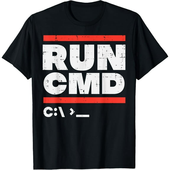 Run Cmd System Administrator Programmer Sysadmin Men Women T-Shirt100% pure cotton