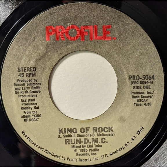 Run-D.M.C. King Of Rock (7" 45RPM Vinyl) (New)