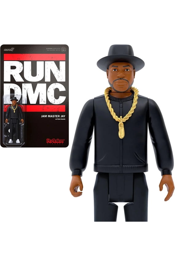 Run DMC Jam Master Jay (All Black) ReAction Figure