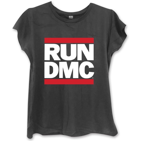 Run DMC Ladies T-Shirt: Logo (Skinny Fit) (Medium)