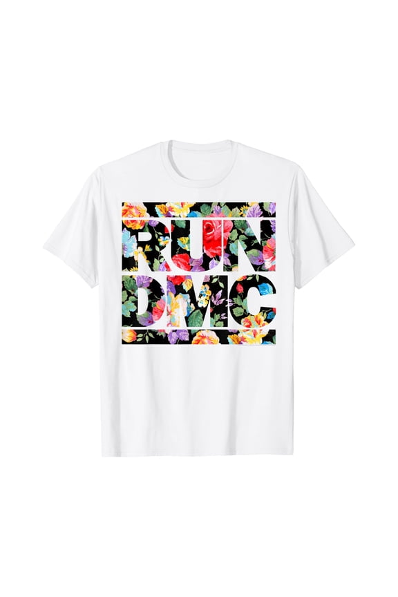 Run DMC Official Floral Logo T-Shirt, Unisex T-Shirt