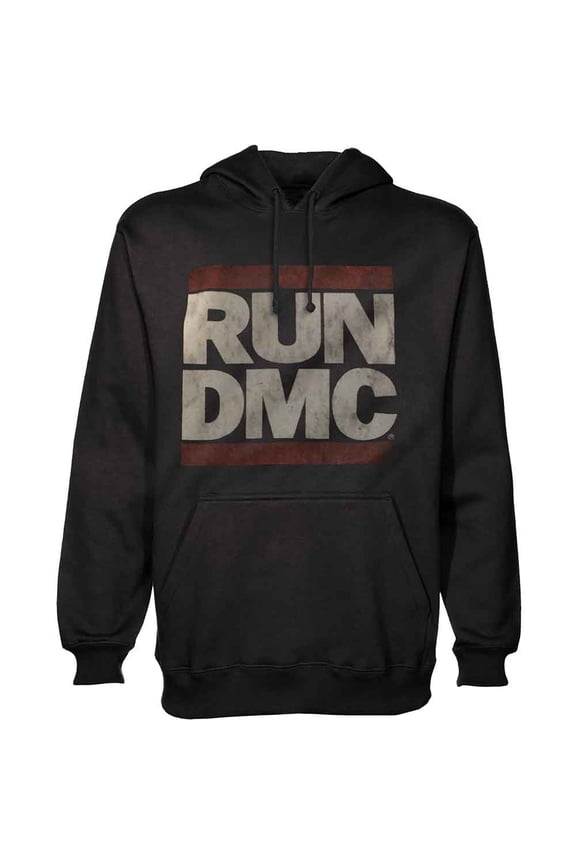 Run DMC Unisex Pullover Hoodie Sweatshirt Logo (Small)