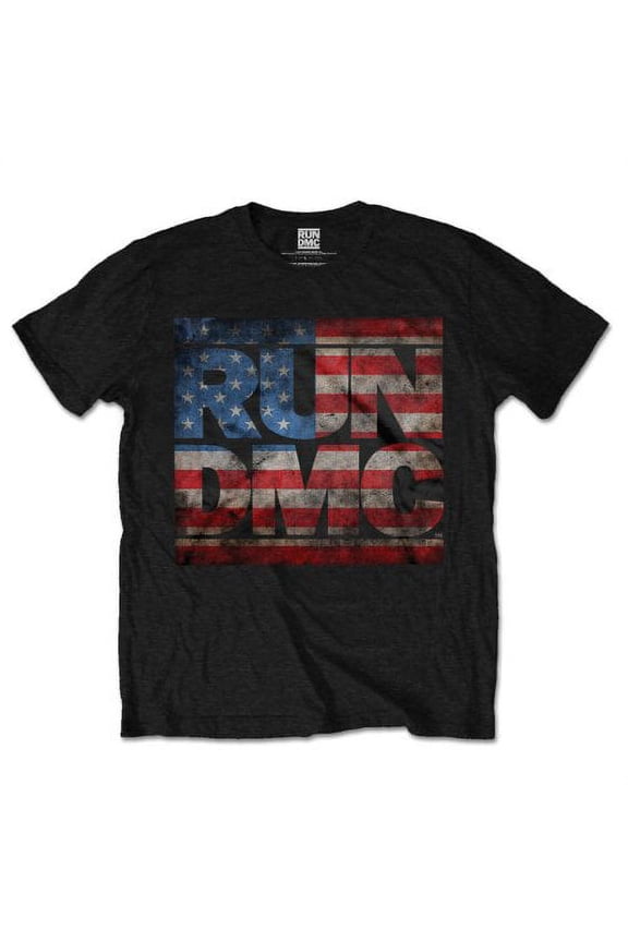 Run DMC Unisex T-Shirt Americana Logo (Medium)