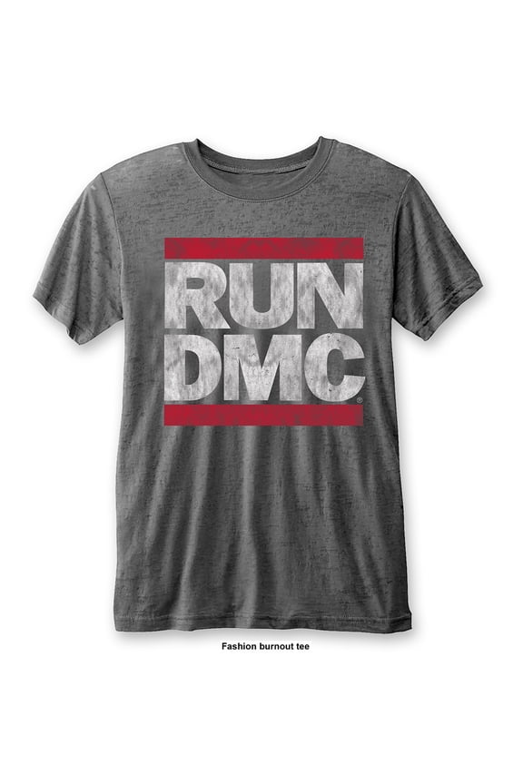 Run DMC Unisex T-Shirt DMC Logo (Burnout) (XX-Large)