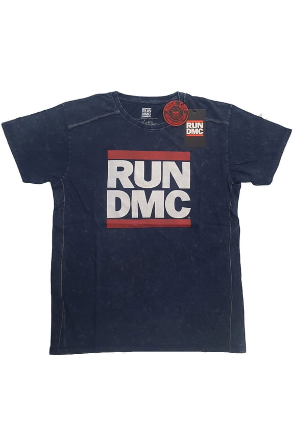 Run DMC Unisex T-Shirt Logo (Wash Collection) (Small)