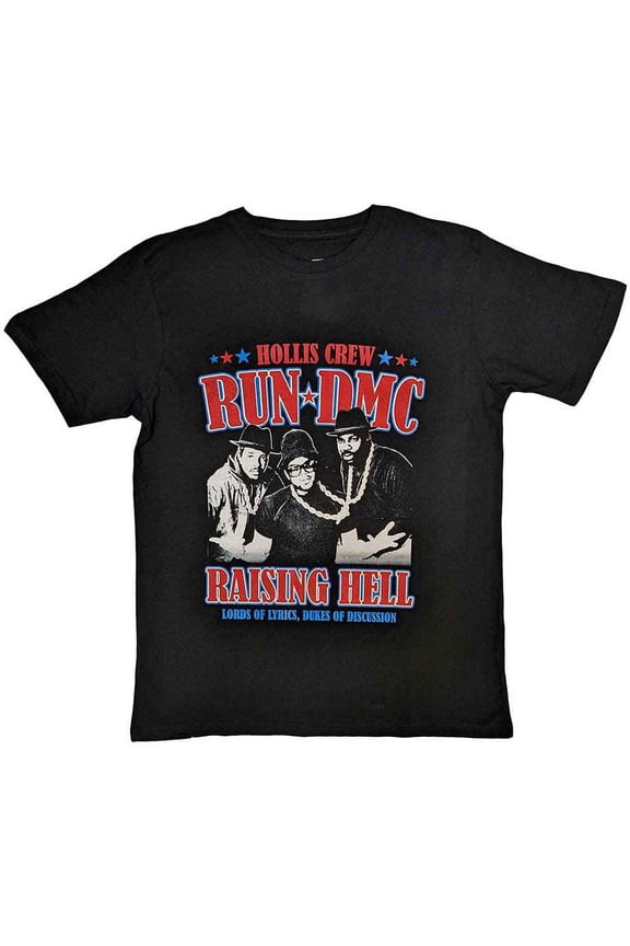 Run DMC Unisex T-Shirt: Raising Hell Americana (Medium)