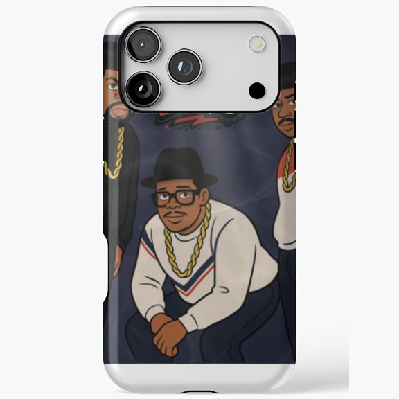 Run DMC inspired bold retro lettering style iPhone Case 17 16 15 14 13 12 11 Pro Max