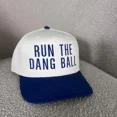 thumbnail image 1 of Run The Dang Ball Embroidered Trucker Hat, Adjustable Snapback Baseball Cap for Men and Women, Funny Sports Inspired Hat for Football Fans, Casual Streetwear Accessory, 1 of 5