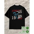 thumbnail image 1 of Greenink Run Faster York for men 180G 100% Cotton black Funny Unisex Shirt Graphic tshirts Casual Unisex Shirt Graphic Tee tshirts Original Unisex Shirt Printed tshirts, 1 of 7