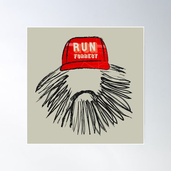 Run For Est Run Poster Wall Art, Modern Wall Decor, 8x12 UNFRAMED