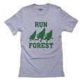 thumbnail image 1 of Run Forest Trees Running Away Men's Grey T-Shirt, 1 of 2