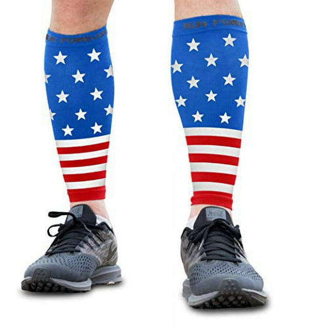 Run Forever Sports Calf Compression Sleeves (Pair) 2030 MMHG American